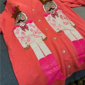 QUEEN OF SPARKLES Pink Nutcracker Cardigan Dress